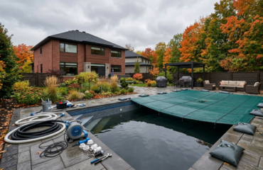 residential pool closing process in Ottawa, Canada