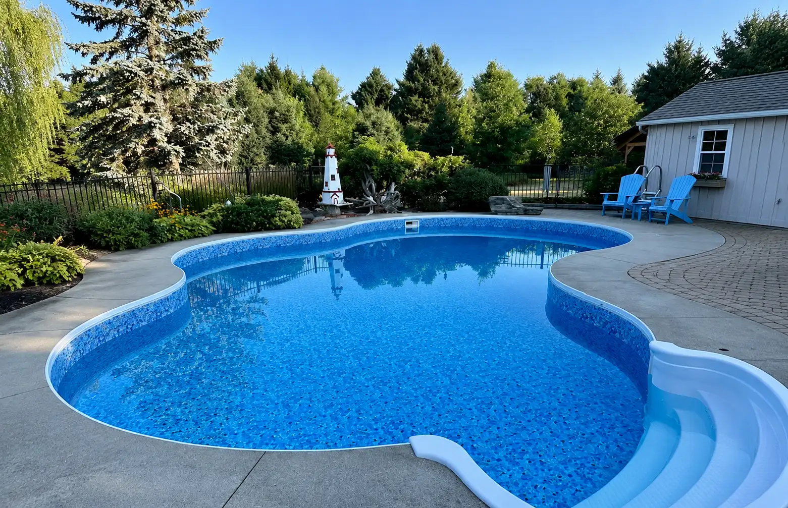 Outdoor pool repair maintainence service
